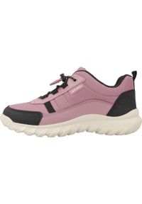 Geox - Kapcie GEOX J SIMBYOS GIRL B ABX Rose. Kolor: czarny, różowy, wielokolorowy. Materiał: syntetyk, tkanina. Sport: turystyka piesza