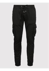 Alpha Industries Joggery Twill 116202 Czarny Regular Fit. Kolor: czarny. Materiał: bawełna #3
