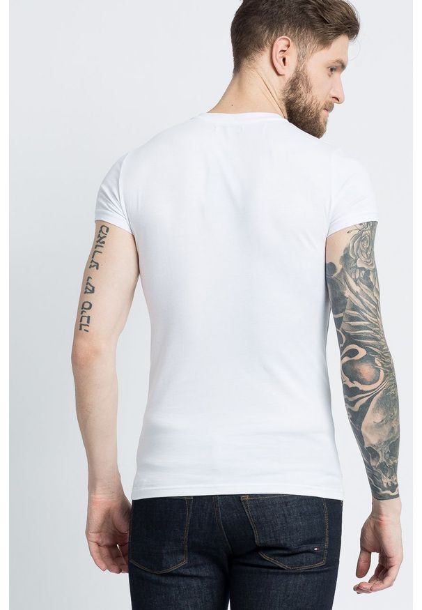 Emporio Armani Underwear - T-shirt. Okazja: na co dzień. Kolor: biały. Materiał: dzianina. Wzór: gładki. Styl: casual