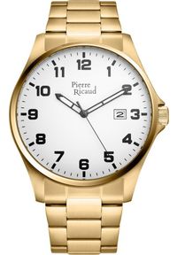 Zegarek Pierre Ricaud Zegarek męski Pierre Ricaud P97243.1122Q złoty. Kolor: złoty #1