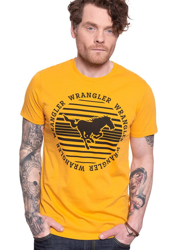 Wrangler - WRANGLER T-SHIRT CIRCLE TEE GOLDEN ROD W7MFD3X1K 112131924