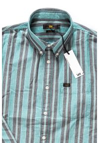 Lee - KOSZULA MĘSKA LEE BUTTON DOWN FADED GREEN L880NELF 112123324. Typ kołnierza: button down #2