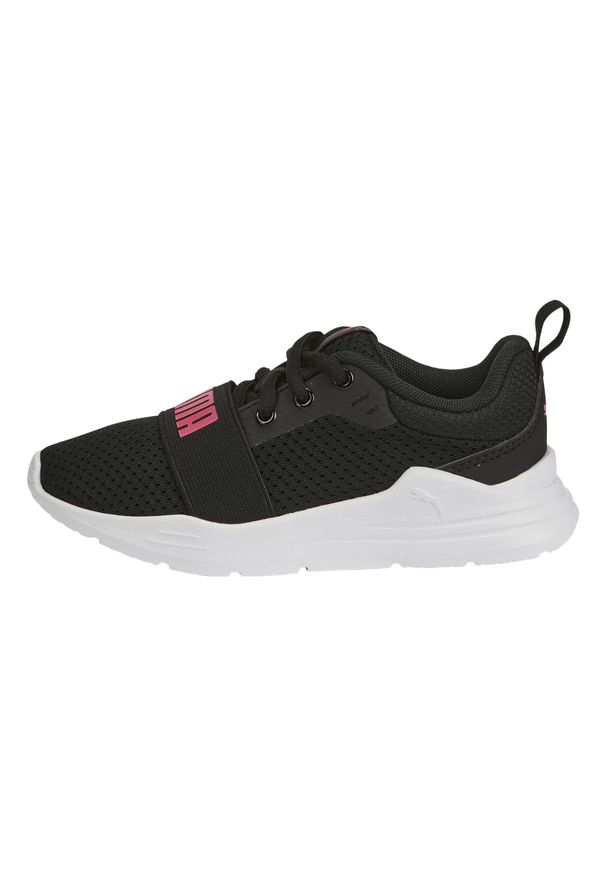 Buty dla dzieci Puma Wired Run PS. Okazja: na co dzień. Kolor: czarny. Materiał: guma, materiał, tkanina, syntetyk. Sport: bieganie