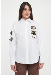 Ermanno Firenze - Koszula damska z naszywkami ERMANNO FIRENZE. Wzór: aplikacja #2