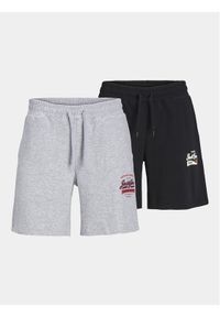 Jack & Jones - Jack&Jones Komplet 2 par szortów sportowych Logo 12257015 Kolorowy Comfort Fit. Materiał: bawełna, syntetyk. Wzór: kolorowy. Styl: sportowy