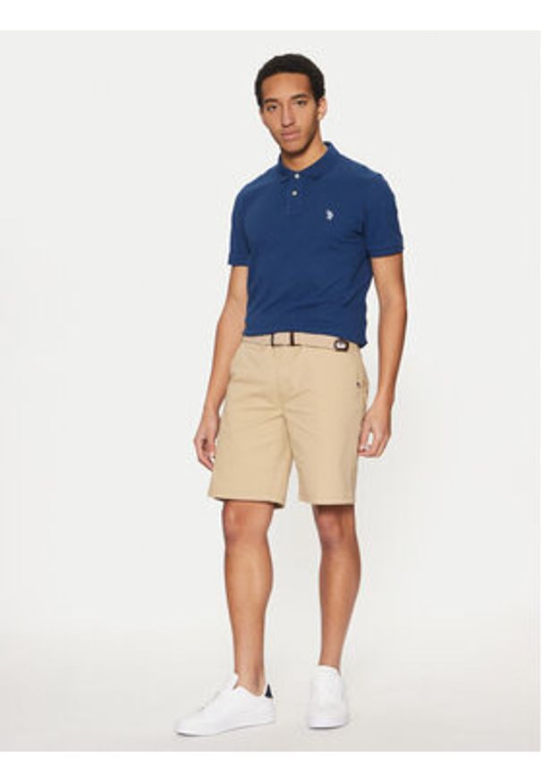 U.S. Polo Assn. Szorty materiałowe MUP3338 Beżowy Regular Fit. Kolor: beżowy. Materiał: bawełna