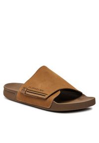 Quiksilver Klapki Rivi AQYL101378 Brązowy. Kolor: brązowy. Materiał: skóra, zamsz