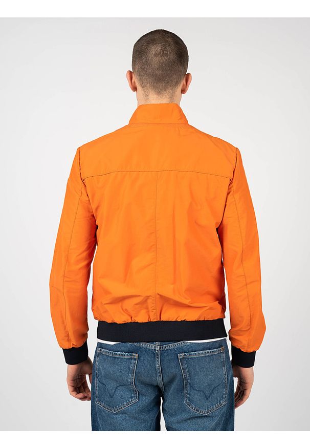 Geox Kurtka "Vincit Bomber" | M2520D T2473 | Mężczyzna | Pomarańczowy. Okazja: na co dzień. Typ kołnierza: kołnierzyk stójkowy. Kolor: pomarańczowy. Materiał: poliamid, bawełna. Styl: casual