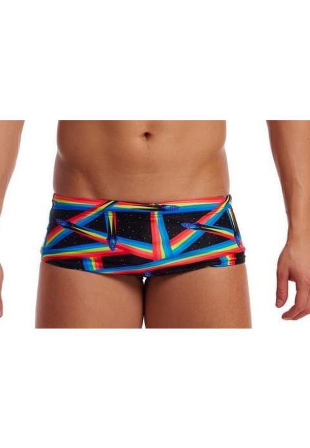 FUNKY TRUNKS - Trunki męskie Funky Trunks Pocket Rocket - sidewinder. Kolor: czarny