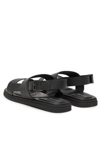 Calvin Klein Sandały Back Strap W/ Buckle HM0HM01736 Czarny. Kolor: czarny. Materiał: skóra