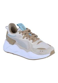 Buty do chodzenia damskie Puma Rs-x Reinvent. Zapięcie: sznurówki. Kolor: beżowy. Materiał: materiał, syntetyk, tkanina. Szerokość cholewki: normalna. Sport: turystyka piesza