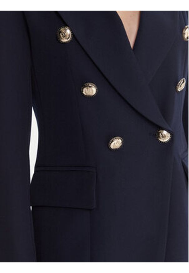 Maryley Marynarka 25IB139/43BL Granatowy Regular Fit. Kolor: niebieski. Materiał: syntetyk