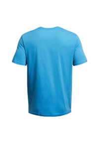 Under Armour - T-shirt Męski Logo Sportstyle. Kolor: niebieski. Sport: turystyka piesza