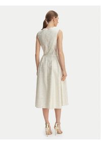 Rinascimento Sukienka koktajlowa CFC0127709003 Écru Regular Fit. Materiał: syntetyk. Styl: wizytowy #4