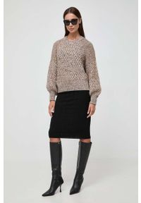 BOSS sweter z domieszką wełny damski ciepły. Materiał: wełna. Styl: klasyczny #5