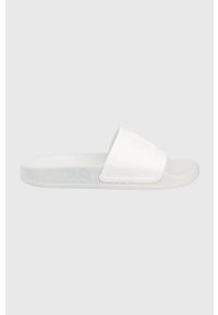 Liu Jo klapki damskie kolor biały. Nosek buta: okrągły. Kolor: biały. Materiał: guma. Obcas: na obcasie. Wysokość obcasa: niski
