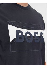 BOSS - Boss T-Shirt Tee 2 50514527 Granatowy Regular Fit. Kolor: niebieski. Materiał: syntetyk, bawełna #3