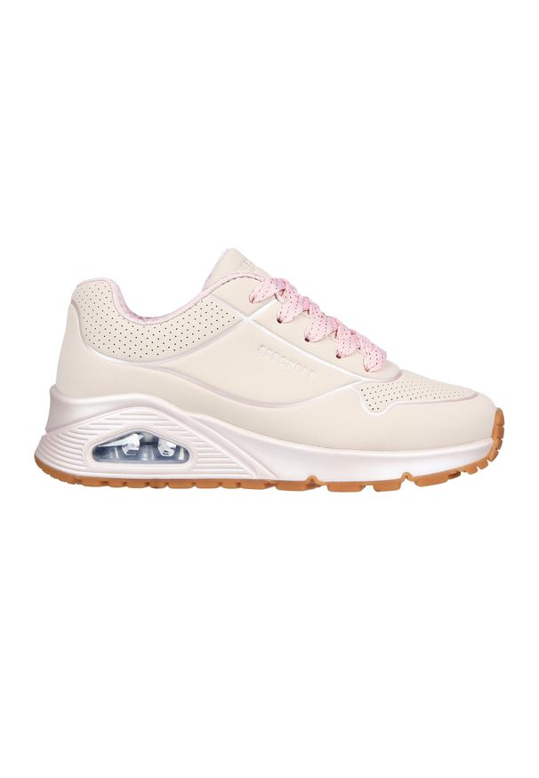 skechers - Buty dziecięce SKECHERS Uno Gen1 Cool Heels. Okazja: na co dzień. Kolor: beżowy