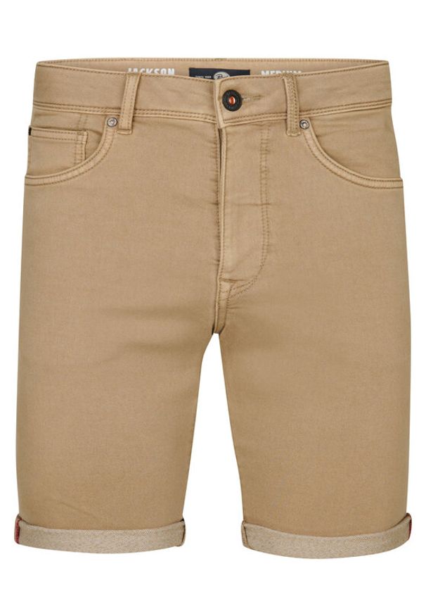 Petrol Industries Szorty jeansowe M-ROS-SHO005 Biały Slim Fit. Kolor: biały. Materiał: bawełna