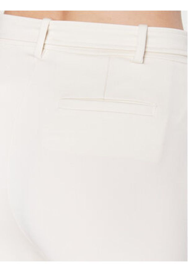 Pinko Spodnie materiałowe 100309 A0KD Écru Regular Fit. Materiał: syntetyk