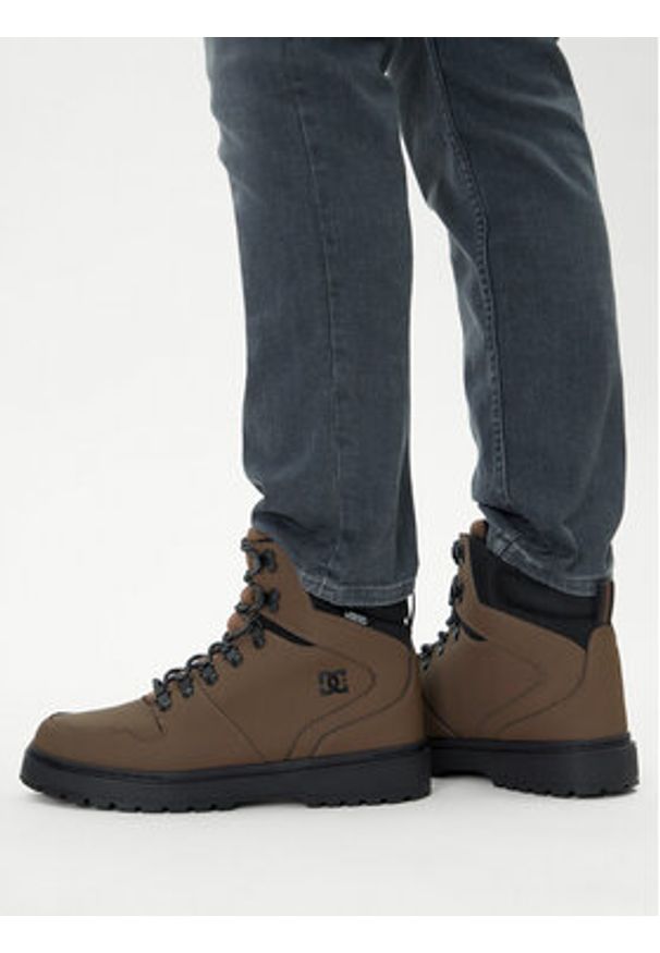 DC Shoes Trapery Peary Tr ADYB700045-DCC Brązowy. Kolor: brązowy. Materiał: skóra