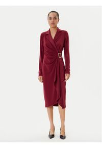 Joseph Ribkoff Sukienka koktajlowa 253145 Bordowy Slim Fit. Kolor: czerwony. Materiał: syntetyk. Styl: wizytowy #1