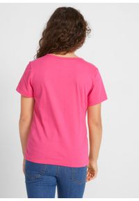 T-shirt dziewczęcy (2 szt.), bawełna organiczna bonprix jasny miętowy - ciemnoróżowy. Kolor: zielony. Materiał: bawełna. Wzór: nadruk #5