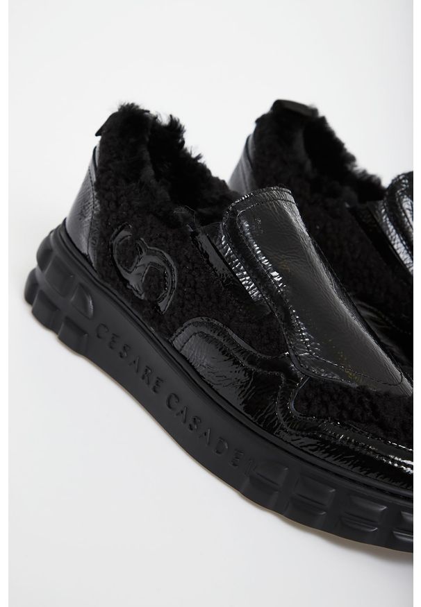 Sneakersy damskie skórzane CESARE CASADEI. Materiał: skóra