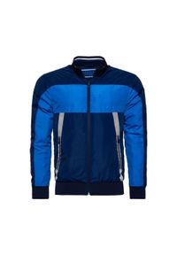 Kurtka sportowa męska Superdry Otis Padded Truck. Kolor: niebieski. Materiał: poliester. Sport: turystyka piesza