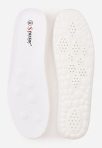 Renee - Jasnoniebieskie Sneakersy na Platformie z Geometrycznym Motywem Hippiopis. Okazja: na co dzień. Kolor: niebieski. Materiał: jeans. Wzór: geometria. Obcas: na platformie #3