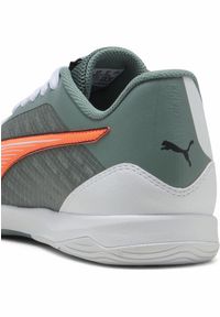 Puma - Halowe buty piłkarskie IBERO IV PUMA Green Moon Heat Fire Black White Orange. Kolor: wielokolorowy, pomarańczowy, żółty, czarny, zielony. Sport: piłka nożna