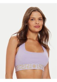 VERSACE - Versace Biustonosz top AUD01039 1A1001 Różowy. Kolor: różowy. Materiał: bawełna