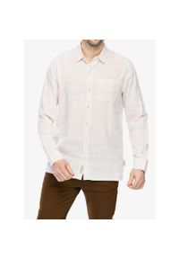 ROYAL ROBBINS - Koszula męska Royal Robbins Hempline Spaced L/S. Okazja: na co dzień. Kolor: biały. Styl: casual #1