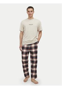 Jack & Jones Spodnie piżamowe Crimon 12182711 Kolorowy Regular Fit. Materiał: bawełna. Wzór: kolorowy #8