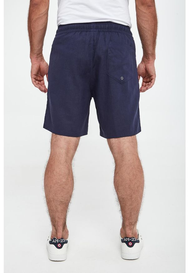 Emporio Armani Swimwear - Szorty męskie lniane EMPORIO ARMANI SWIMWEAR. Materiał: len
