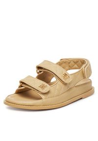 Nine West Klapki V1557-703-1 Beżowy. Kolor: beżowy. Materiał: materiał, syntetyk #4