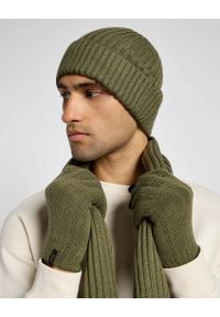 Lee - LEE MĘSKI ZESTAW ZIMOWY CZAPKA SZALIK RĘKAWICZKI LEE XMAS PACK MERCANTILE GREEN 112358293. Sezon: zima