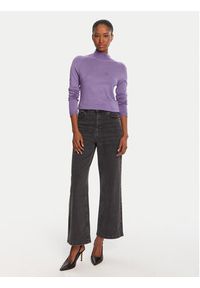 LOLA CASADEMUNT Golf LF2515007 Fioletowy Regular Fit. Typ kołnierza: golf. Kolor: fioletowy. Materiał: wiskoza #3