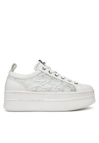 Karl Lagerfeld - KARL LAGERFELD Sneakersy KL65011F Biały. Kolor: biały. Materiał: skóra