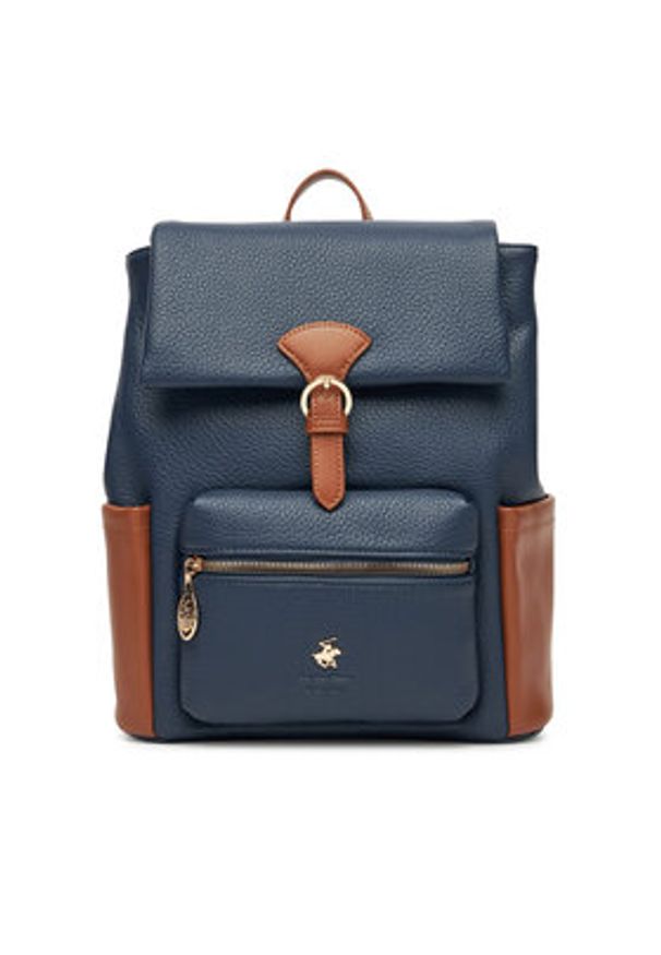 Beverly Hills Polo Club Plecak CEO-BHPC-C-002-08 Granatowy. Kolor: niebieski. Materiał: materiał