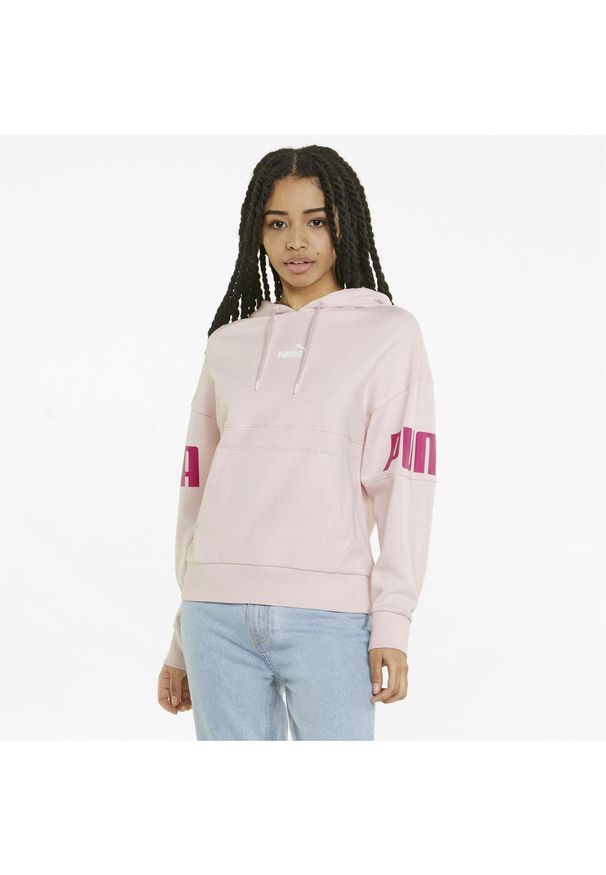 Bluza treningowa damska Puma Power Colorblock Hoodie TR. Kolor: różowy