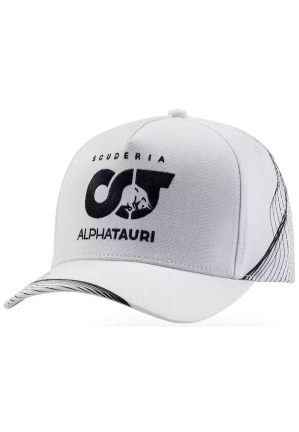 TAURUS - Czapka Alpha Tauri F1 z logo — biała, bawełna, One Size. Kolor: biały. Materiał: bawełna