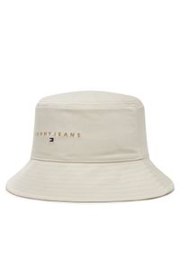 Tommy Jeans Bucket Tjm Linear Logo AM0AM13420 Beżowy. Kolor: beżowy. Materiał: bawełna, materiał