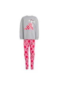 Adidas - Zestaw adidas x Disney Minnie Mouse Kids Joggers. Kolor: szary, wielokolorowy, czerwony, różowy. Wzór: motyw z bajki