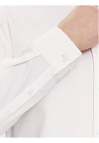 Calvin Klein Koszula Structure K10K112083 Biały Slim Fit. Kolor: biały. Materiał: bawełna #4