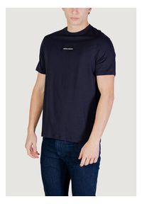 Armani Exchange T-Shirt XM002471 AF10356 UB101 Granatowy Slim Fit. Kolor: niebieski. Materiał: bawełna #2