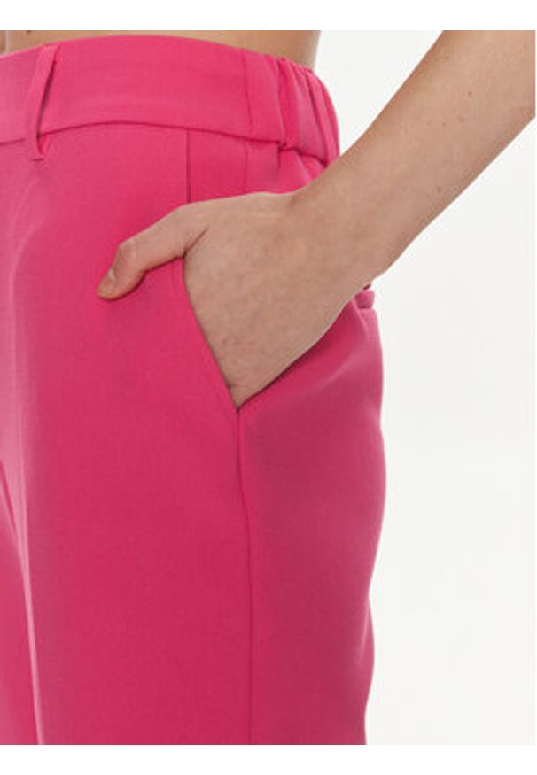 YAS Spodnie materiałowe Likka 26030744 Różowy Regular Fit. Kolor: różowy. Materiał: syntetyk