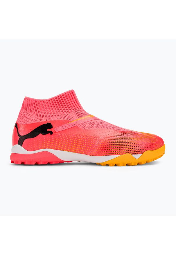 Buty piłkarskie męskie Puma Future 7 Match+ Ll Tt. Kolor: różowy. Materiał: materiał, syntetyk. Szerokość cholewki: normalna. Sport: piłka nożna
