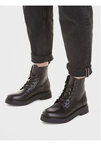 Tommy Jeans Botki Tjw Lace Up Flat Boot EN0EN02310 Czarny. Kolor: czarny #4