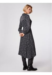 Simple Sukienka koszulowa SUD514-03 Czarny Regular Fit. Kolor: czarny. Materiał: wiskoza. Typ sukienki: koszulowe #6